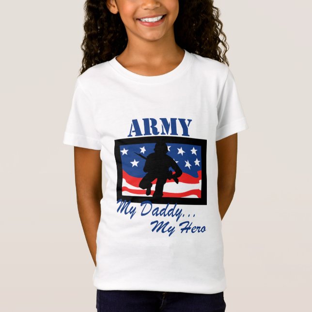 T-shirt Exército meu pai meu herói (Frente)