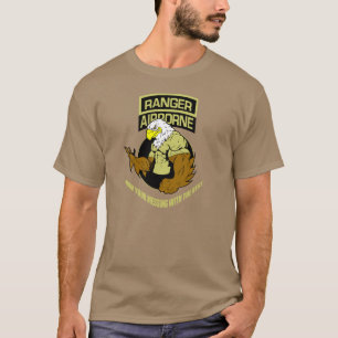 T-shirt Exército Ranger Airborne "Mensagem com o Melhor"