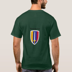 T-shirt Exército USARV MACV Vietnã Vetes da Guerra do Na