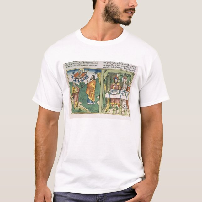 T-shirt Êxodo 8 1-15 os sete pragas de Egipto: Moses (Frente)