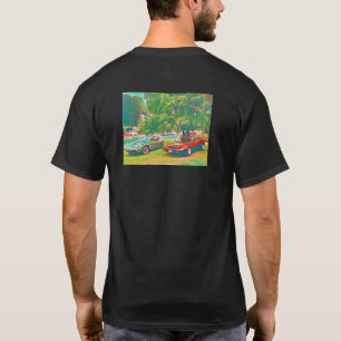 T-shirt exótico italiano clássico do piquenique 