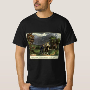 T-shirt Experiência de Benjamin Franklin com Pipa e Relâmp