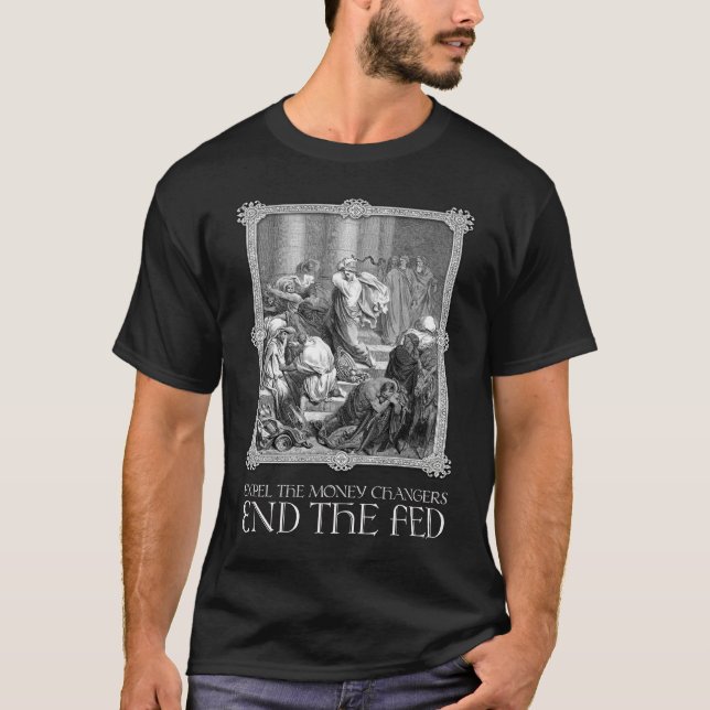 T-shirt Expila os cambiadores de dinheiro (Frente)