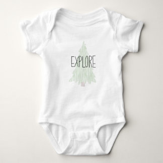 T-shirt Explore o Jumpsuit do bebê