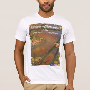 T-shirt Explore o Wilderness! visite os EUA