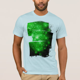 T-shirt Explosão de Galáxia Verde Lima