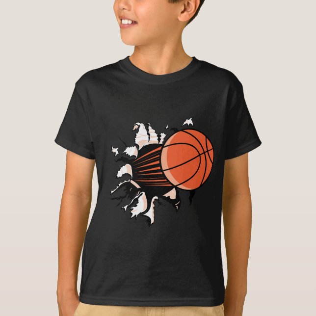 T-shirt Explosão do basquetebol (Frente)