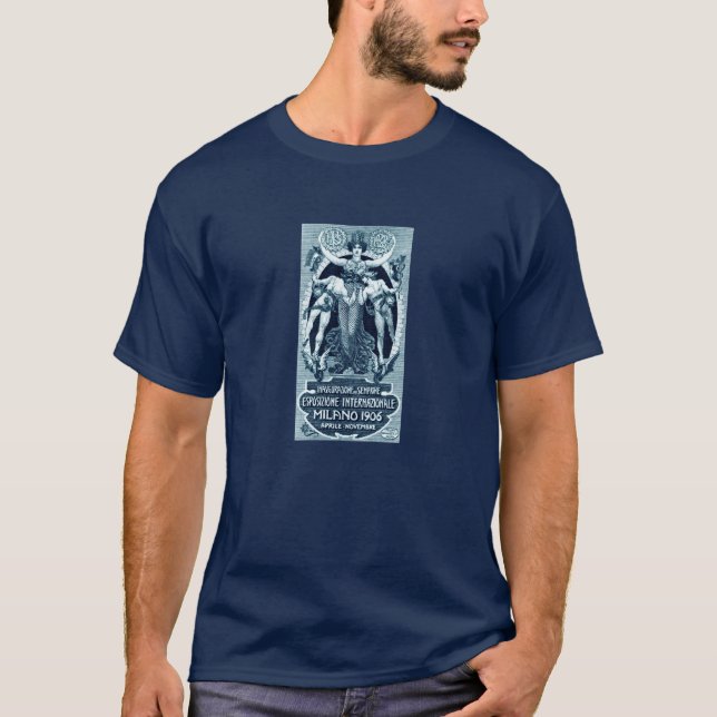 T-shirt Expo Internacional de Milão 1906 (Frente)