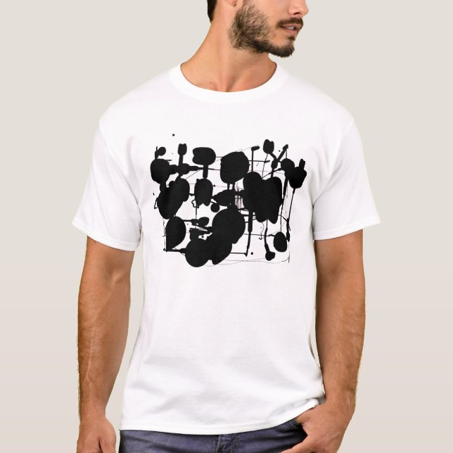 T-shirt Expressionista abstrato - personalizado (Frente)
