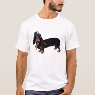 T-shirt extravagante do Dachshund