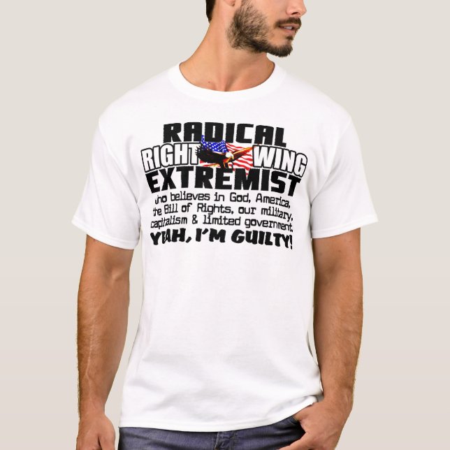 T-shirt Extremista do direita (Frente)
