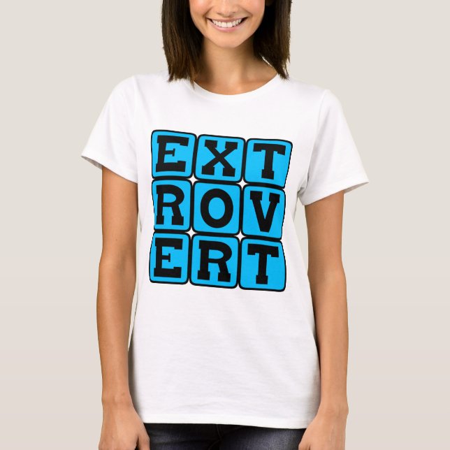 T-shirt Extrovertido, Traço de Personalidade (Frente)