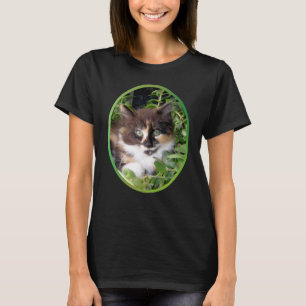 T-shirt Eyed verde do gato