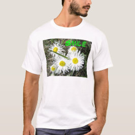 T-shirt F10 Flores Silvestres Brancas Erigerão Cespitoso