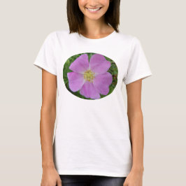 T-shirt F31w Rosa Selvagem da Pradaria "Rosa arkansana"