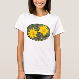 T-shirt F35wma Flores Silvestres Amarelas Sneezeweed