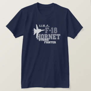 T-shirt F-18 zangão - lutador da greve