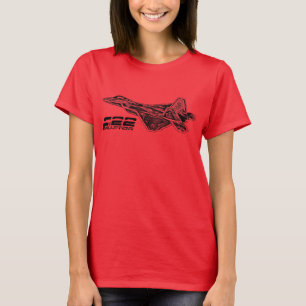 T-shirt F-22 Camisa-T de Jersey, favorita, RAPTOR, de Bell