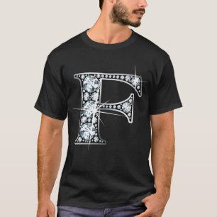 T-Shirt "F" Faux-"Diamond Bling"