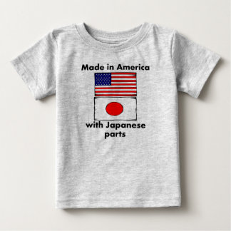 T-shirt Fabricado na América com peças japonesas