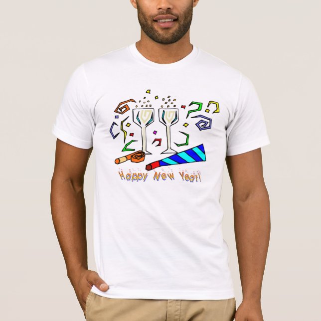 T-shirt Fabricantes do ruído de ano novo (Frente)