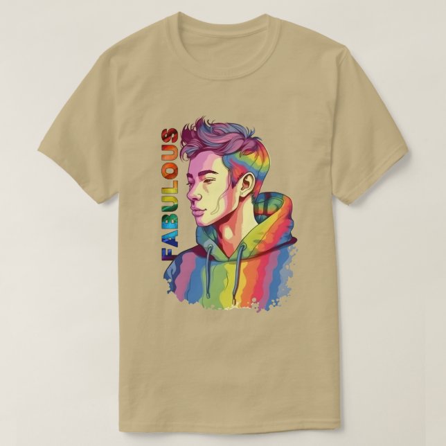 T-Shirt Fabuloso para Jovens LGBT (Frente do Design)