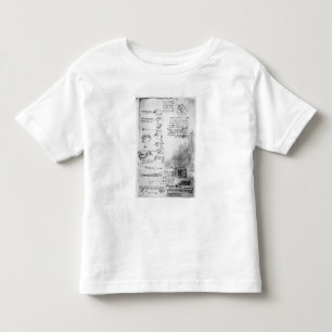 T-shirt Fac-símile de uma página do códice Arundel