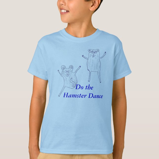 T-shirt Faça a dança do hamster (Frente)