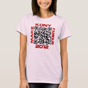 T-shirt Faça a Kony um código video famoso Joseph Kony d