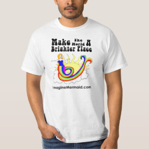 T-shirt Faça ao mundo um Promo mais brilhante da sereia d