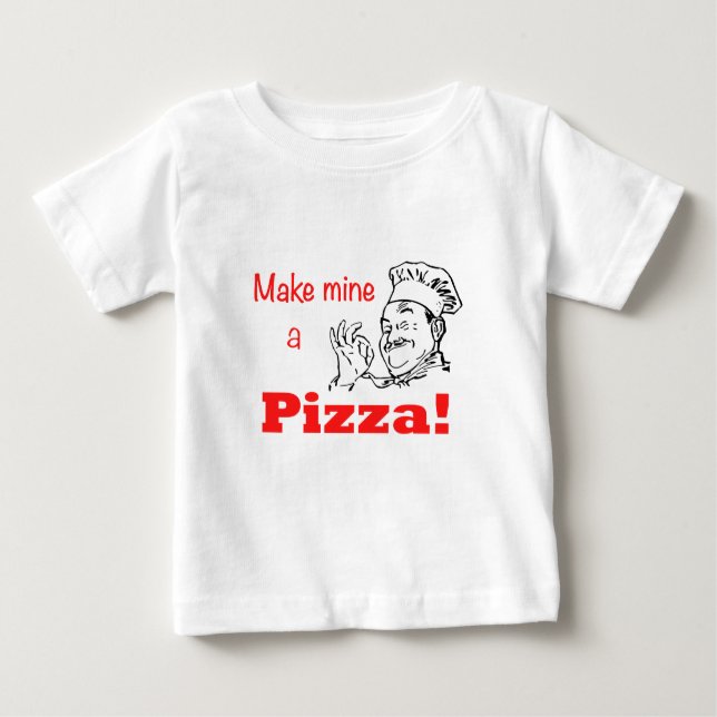 T-shirt Faça da Mina uma Pizza! (Frente)