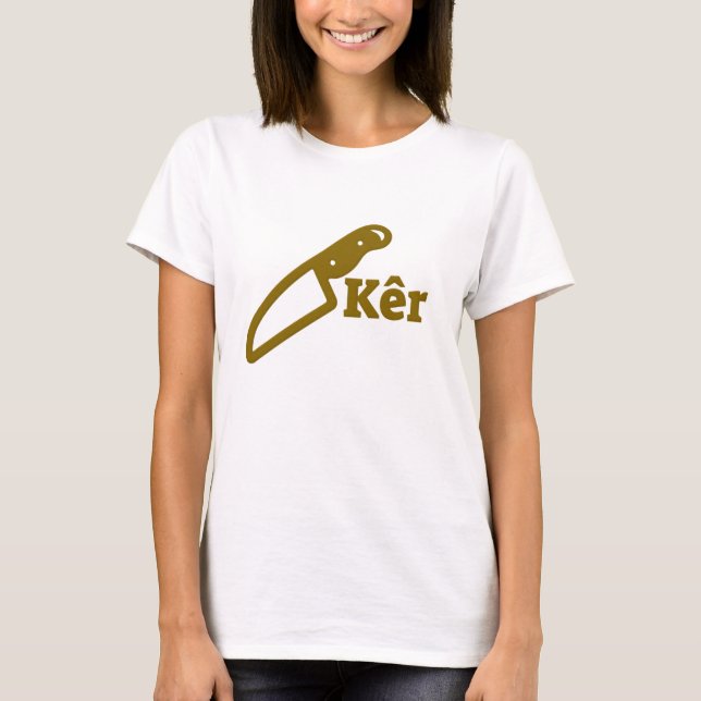 T-shirt Faca e o texto kêr (Frente)