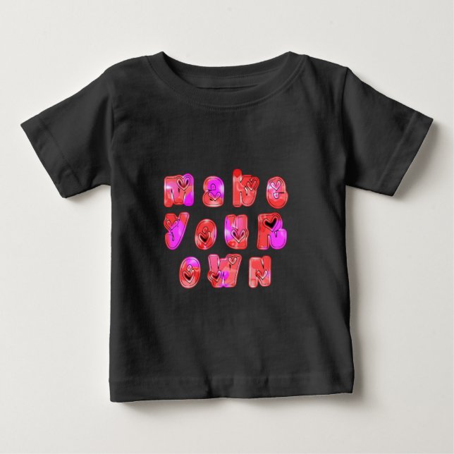 T-shirt Faça seu próprio coração Impressão (Frente)