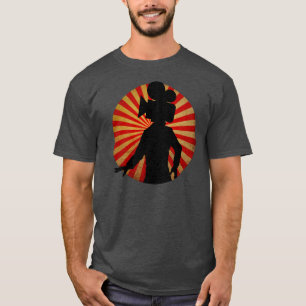 T-shirt Faça sinal ao homem da cabeça de câmera, camise
