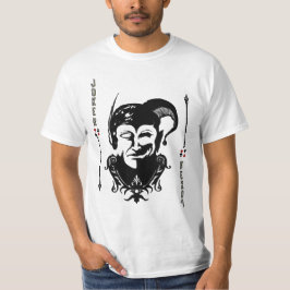 T-Shirt Face De Cartão De Joker