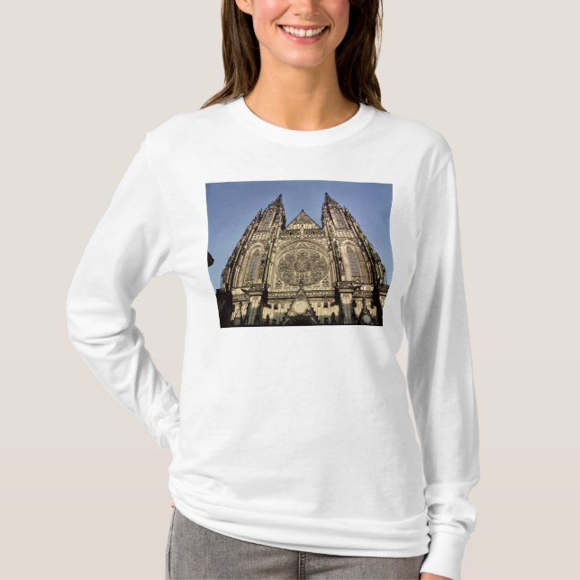 T-shirt Fachada da catedral de St. Vitus (Frente)
