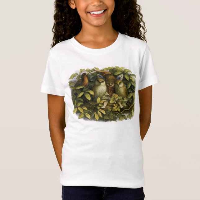 T-shirt Fada com Corujas (Frente)