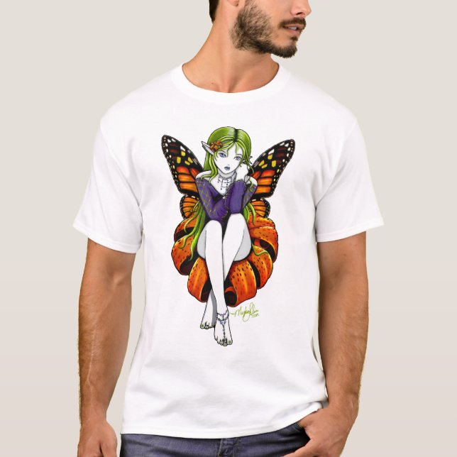T-shirt Fada da borboleta de Lillith do tigre (Frente)
