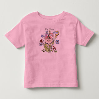 T-shirt Fada de Jardim Flor da Irmã Maior
