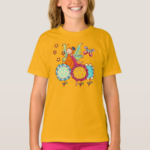 T-shirt Fada do jardim com flores