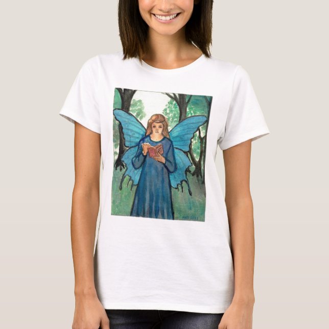 T-shirt Fada do livro na floresta (Frente)