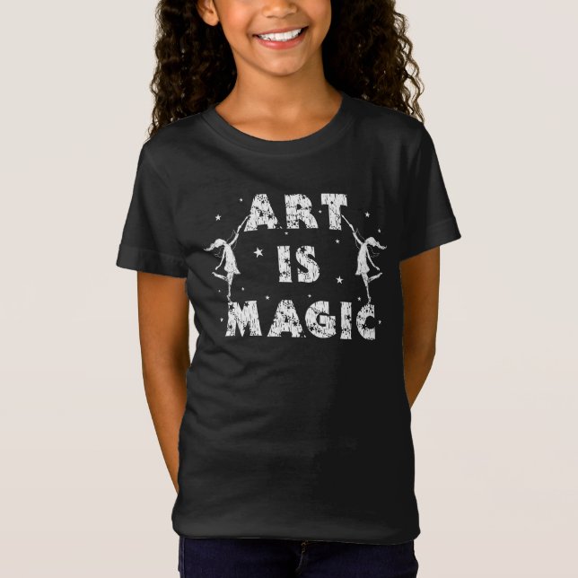 T-shirt Fadas da arte: A arte é miúdos mágicos (Frente)