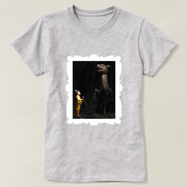 T-shirt Fairytale Tailandês - Phra Aphai Mani * Cavalo Dra (Frente do Design)