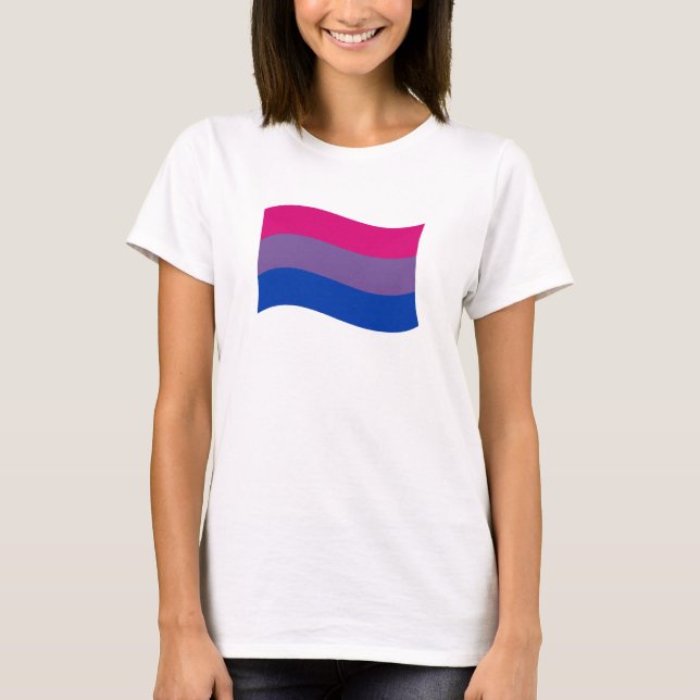 T-shirt Faixa de Orgulho Bissexual (Frente)