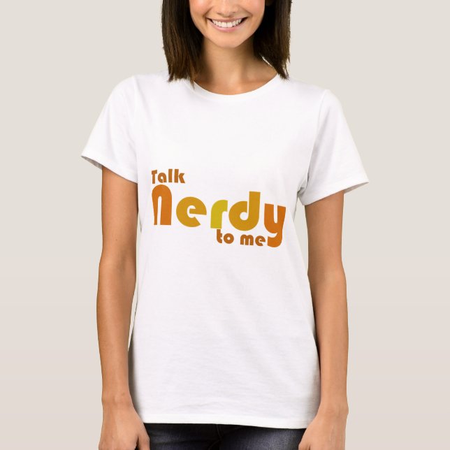 T-shirt Fale nerd comigo (Frente)