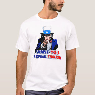 T-shirt Fale o inglês