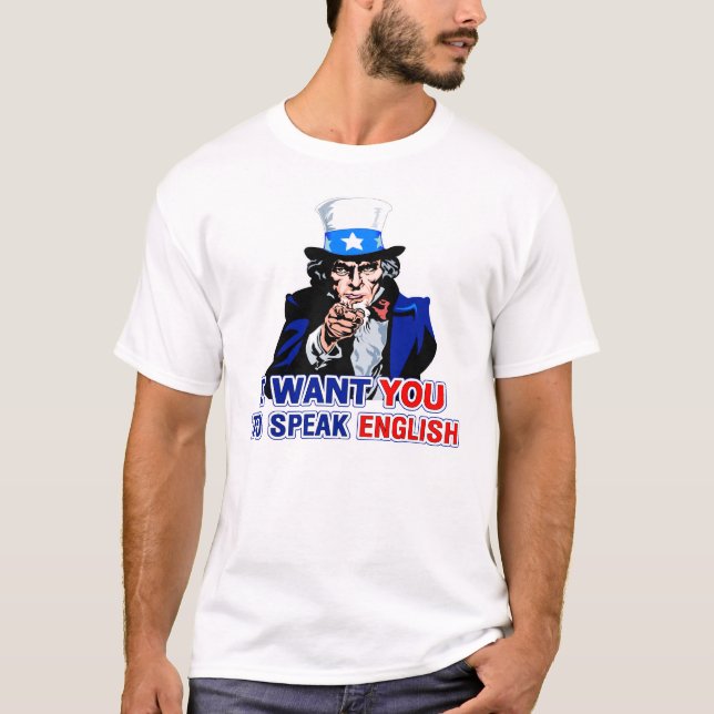 T-shirt Fale o inglês (Frente)