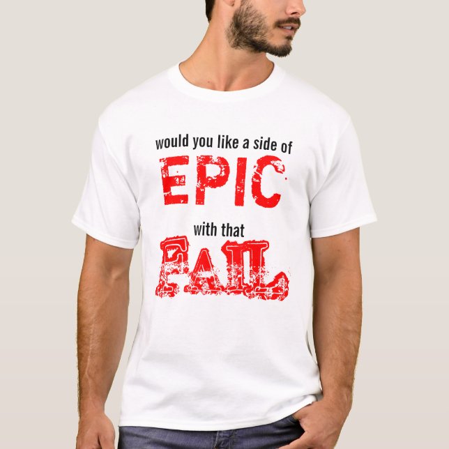 T-shirt falha épico (Frente)