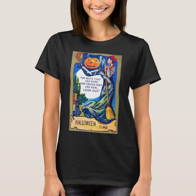 T-shirt Fallout Observem o Halloween (Frente)
