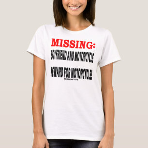 T-SHIRT FALTA: MOTOCICLETA DA RECOMPENSA 4 DA MOTOCICLETA